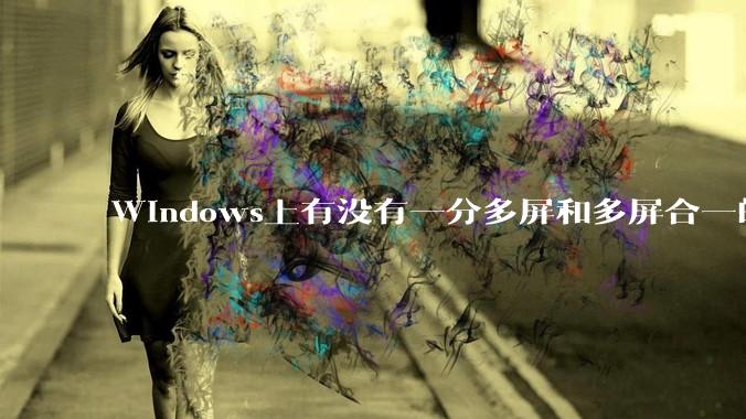 Windows上有没有一分多屏和多屏合一的软件？